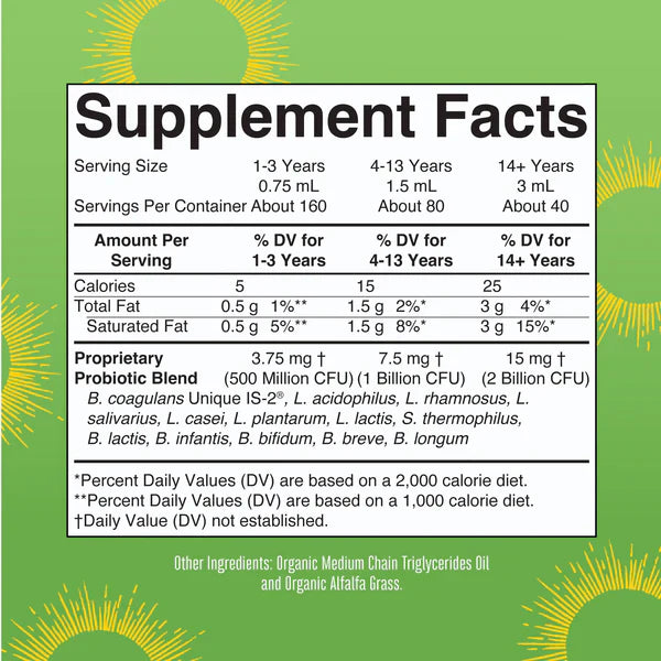 Organic Liquid Probiotic 4oz